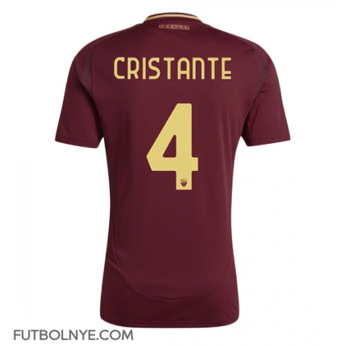 Camiseta AS Roma Bryan Cristante #4 Primera Equipación 2024-25 manga corta